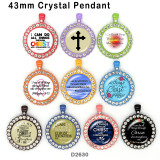 10pcs/lot  Cross  glass picture printing products of various sizes  Fridge magnet cabochon