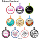 10pcs/lot   Nana   glass picture printing products of various sizes  Fridge magnet cabochon