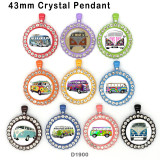 10pcs/lot  Car  glass picture printing products of various sizes  Fridge magnet cabochon