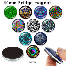 10pcs/lot  pattern  glass picture printing products of various sizes  Fridge magnet cabochon