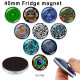 10pcs/lot  pattern  glass picture printing products of various sizes  Fridge magnet cabochon