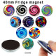 10pcs/lot  pattern  glass picture printing products of various sizes  Fridge magnet cabochon