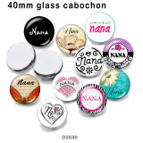 10pcs/lot   Nana   glass picture printing products of various sizes  Fridge magnet cabochon