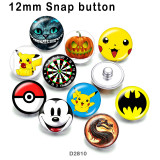 10pcs/lot  Cartoon  pet  glass picture printing products of various sizes  Fridge magnet cabochon