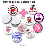 10pcs/lot  Nurse  glass picture printing products of various sizes  Fridge magnet cabochon