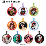10pcs/lot  skull  glass  picture printing products of various sizes  Fridge magnet cabochon