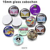 10pcs/lot  Car  BUS  glass  picture printing products of various sizes  Fridge magnet cabochon