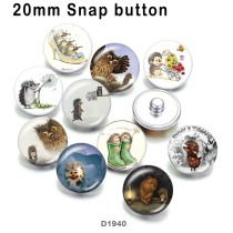 10pcs/lot  Little hedgehog  glass  picture printing products of various sizes  Fridge magnet cabochon
