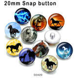 10pcs/lot   Horse   glass picture printing products of various sizes  Fridge magnet cabochon