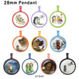10pcs/lot  Little hedgehog  glass  picture printing products of various sizes  Fridge magnet cabochon