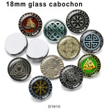 10pcs/lot  pattern  glass  picture printing products of various sizes  Fridge magnet cabochon
