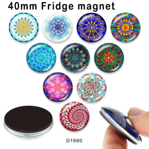 10pcs/lot  pattern  glass  picture printing products of various sizes  Fridge magnet cabochon