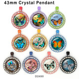 10pcs/lot  Butterfly  glass picture printing products of various sizes  Fridge magnet cabochon