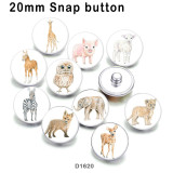 10pcs/lot   Elephant  Deer  Owl   glass picture printing products of various sizes  Fridge magnet cabochon