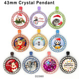 10pcs/lot  Christmas  Cat  glass  picture printing products of various sizes  Fridge magnet cabochon
