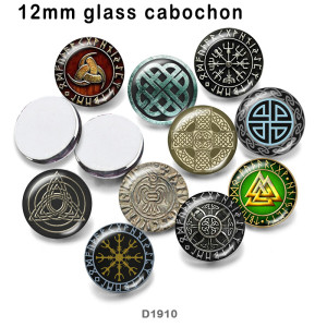 10pcs/lot  pattern  glass  picture printing products of various sizes  Fridge magnet cabochon