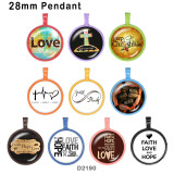 10pcs/lot  Faith  Cross  glass  picture printing products of various sizes  Fridge magnet cabochon