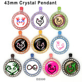 10pcs/lot  Deer   glass  picture printing products of various sizes  Fridge magnet cabochon