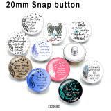 10pcs/lot  Feather words  glass  picture printing products of various sizes  Fridge magnet cabochon