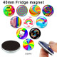 10pcs/lot  color  pattern  glass  picture printing products of various sizes  Fridge magnet cabochon