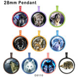 10pcs/lot  Fox  glass  picture printing products of various sizes  Fridge magnet cabochon