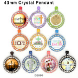 10pcs/lot  Cross  glass  picture printing products of various sizes  Fridge magnet cabochon