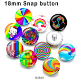 10pcs/lot  color  pattern  glass  picture printing products of various sizes  Fridge magnet cabochon