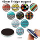 10pcs/lot  pattern  glass  picture printing products of various sizes  Fridge magnet cabochon