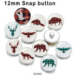10pcs/lot   Deer  The bear   glass  picture printing products of various sizes  Fridge magnet cabochon