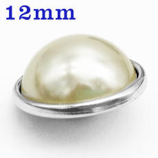 12MM snap Imitation pearls snap buttons