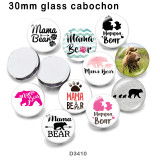 10pcs/lot  Lips  glass  picture printing products of various sizes  Fridge magnet cabochon