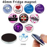 10pcs/lot  Nurse   glass  picture printing products of various sizes  Fridge magnet cabochon