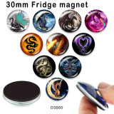10pcs/lot  Birthstone   glass  picture printing products of various sizes  Fridge magnet cabochon