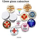 10pcs/lot  Nurse  glass  picture printing products of various sizes  Fridge magnet cabochon