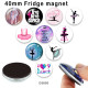 10pcs/lot   Dance   glass  picture printing products of various sizes  Fridge magnet cabochon