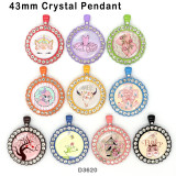 10pcs/lot  Unicorn   glass  picture printing products of various sizes  Fridge magnet cabochon