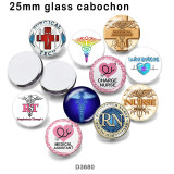 10pcs/lot  Nurse   glass  picture printing products of various sizes  Fridge magnet cabochon