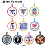 10pcs/lot  Nurse   glass  picture printing products of various sizes  Fridge magnet cabochon
