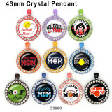 10pcs/lot  MOM   glass  picture printing products of various sizes  Fridge magnet cabochon