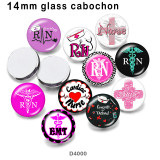 10pcs/lot  Nurse  glass  picture printing products of various sizes  Fridge magnet cabochon