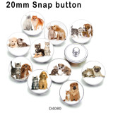 10pcs/lot Cat  Dog  glass  picture printing products of various sizes  Fridge magnet cabochon