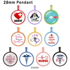 10pcs/lot  Nurse  glass  picture printing products of various sizes  Fridge magnet cabochon