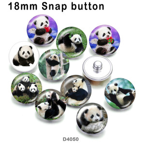 10pcs/lot  panda  glass  picture printing products of various sizes  Fridge magnet cabochon