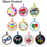 10pcs/lot  Butterfly  love  glass  picture printing products of various sizes  Fridge magnet cabochon