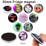 10pcs/lot  Lips  glass  picture printing products of various sizes  Fridge magnet cabochon