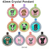 10pcs/lot  Dog  Cat  rabbit  glass  picture printing products of various sizes  Fridge magnet cabochon