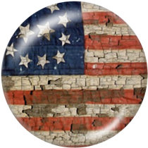 20MM  love   USA  Print   glass  snaps buttons