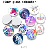 10pcs/lot  Unicorn  glass  picture printing products of various sizes  Fridge magnet cabochon
