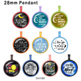 10pcs/lot  words   MOM  glass  picture printing products of various sizes  Fridge magnet cabochon