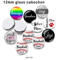 10pcs/lot  MOM   glass  picture printing products of various sizes  Fridge magnet cabochon